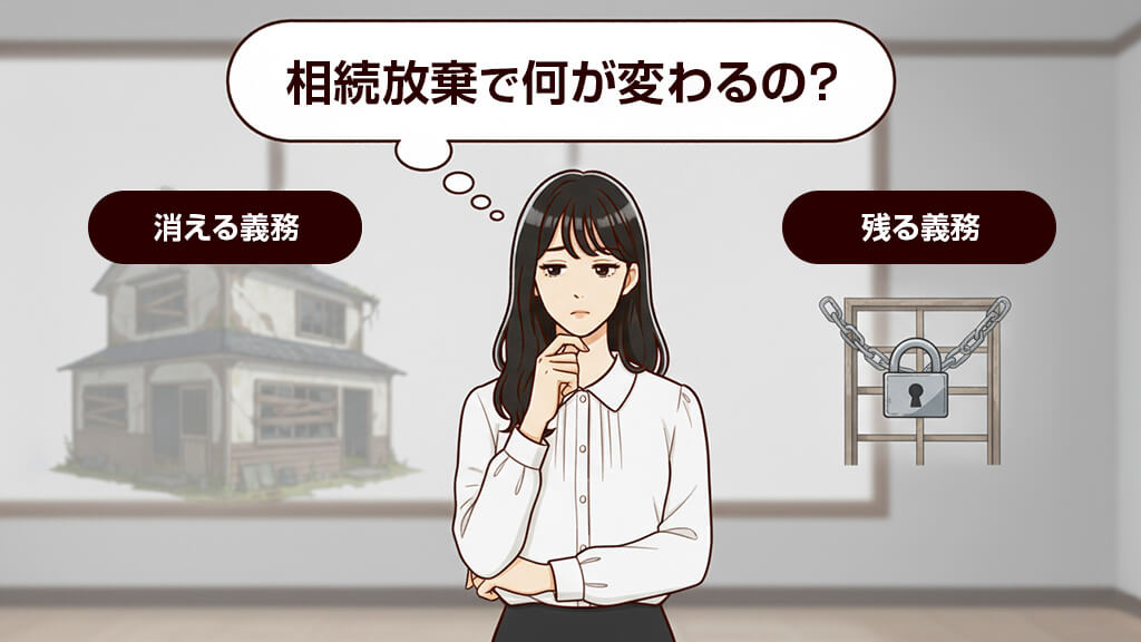 相続放棄すると何が変わる？ 消える義務／残る義務