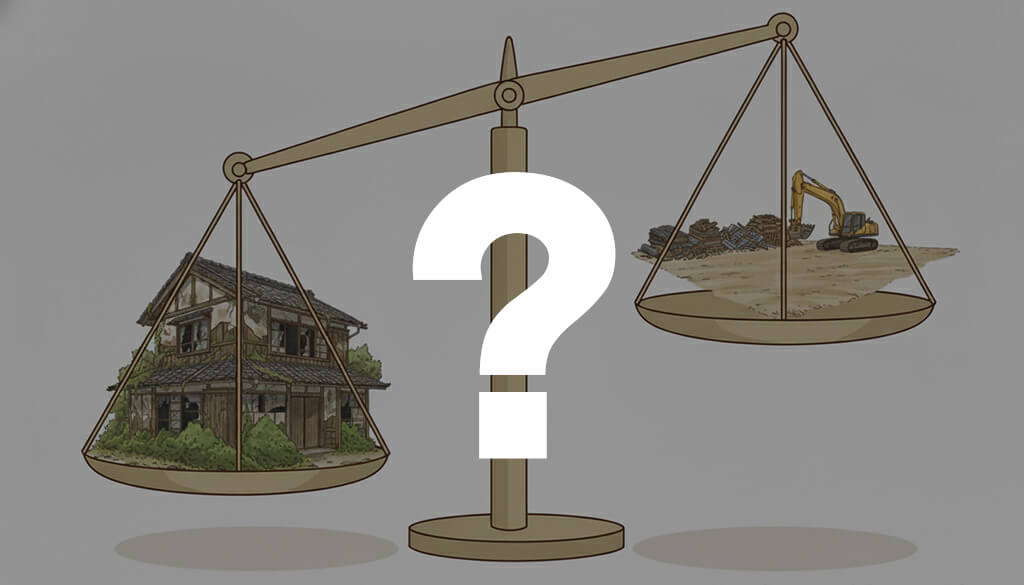 古家付き土地と更地、どちらがいい？